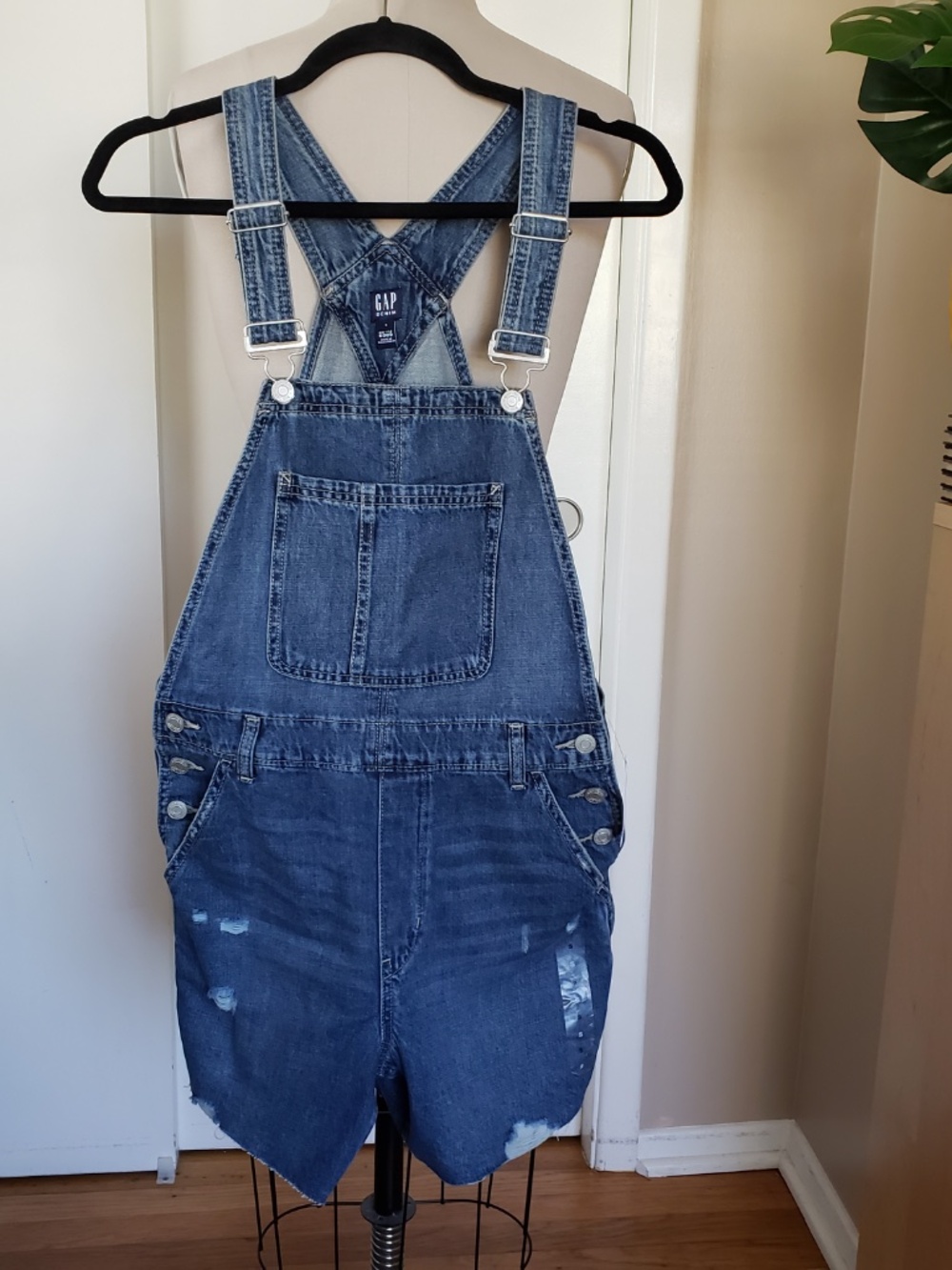 GAP Classic Denim Overalls Size Small NEW